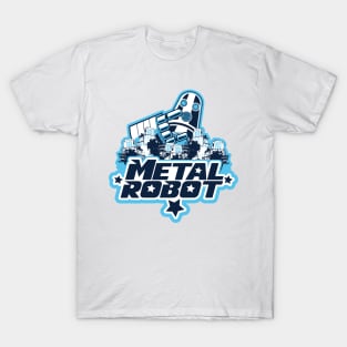 Metal Robot Blue T-Shirt